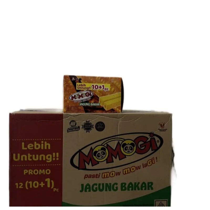 

Momogi 1 dus isi 12 pak, 1 pak isi 10bks