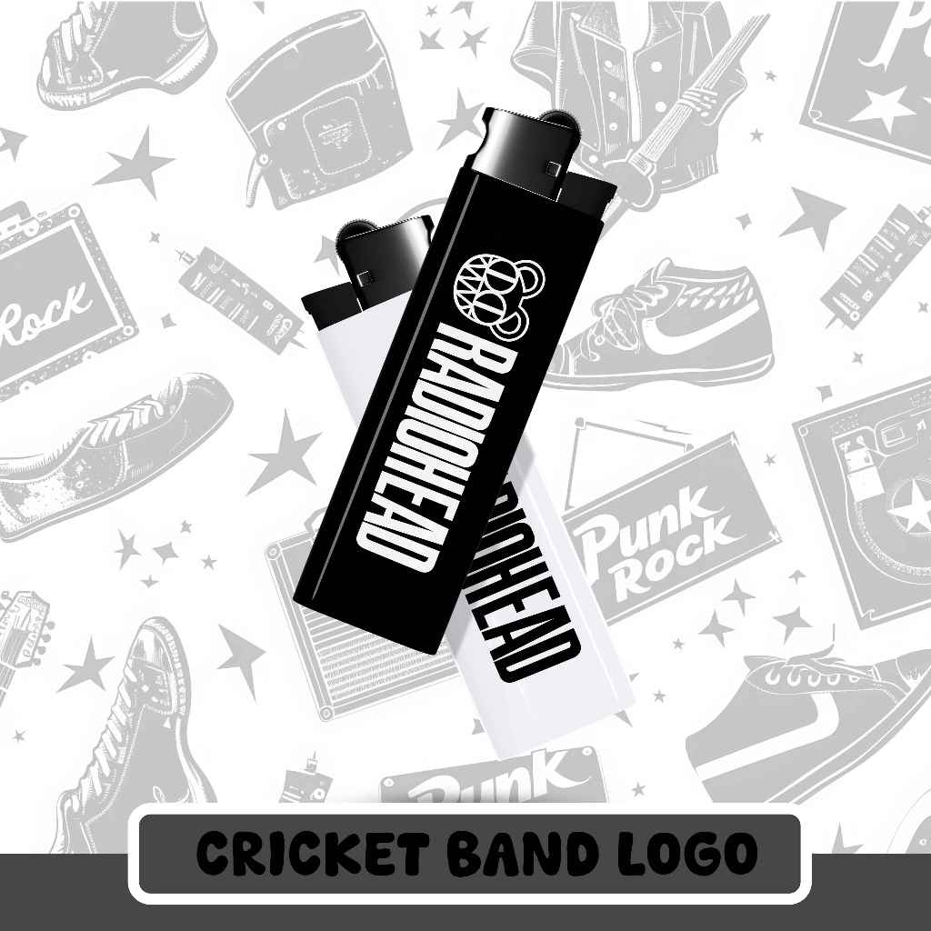 KOREK CUSTOM CRICKET | BAND SERIES | CRICKET MURAH | KOREK API UNIK KEREN LOGO BAND METAL RADIOHEAD