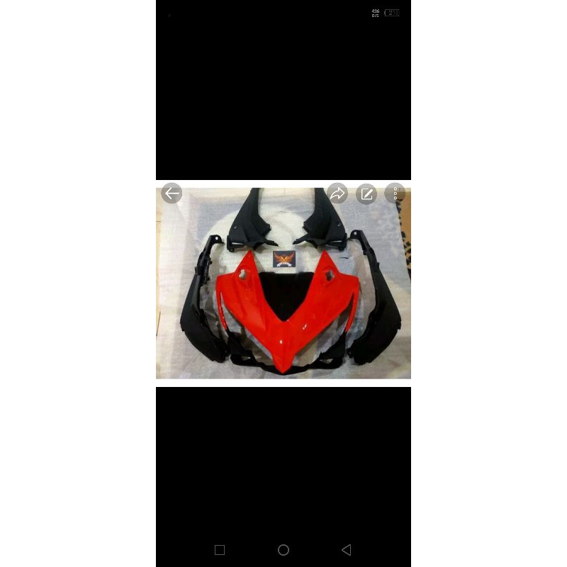 cover tameng kedok panel batok lampu depan cbr 150 r k45n ori ahm