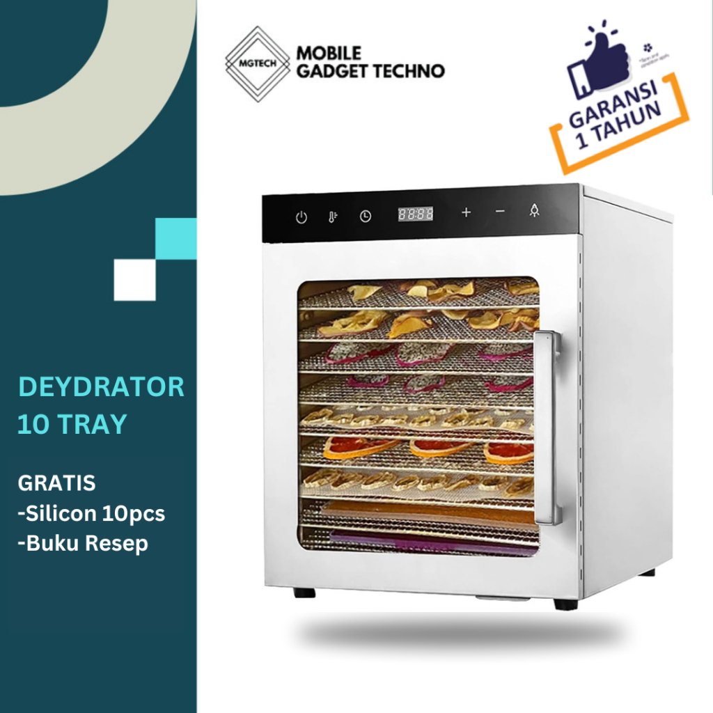 Drying Stainless Food Dehydrator Pengering  10 Trays Food Dryer