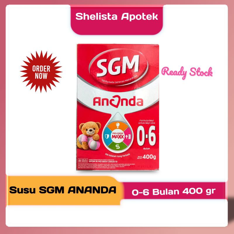 Susu SGM ANANDA 0-6 Bulan 400 gram / Susu Formula Bayi Bubuk