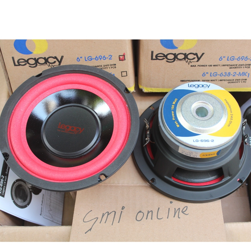 Speaker Legacy 6 Inch Legacy LG 696 2 Subwoofer 6 Inch Legacy 696 Double Coil Audio Subwoofer Mobil