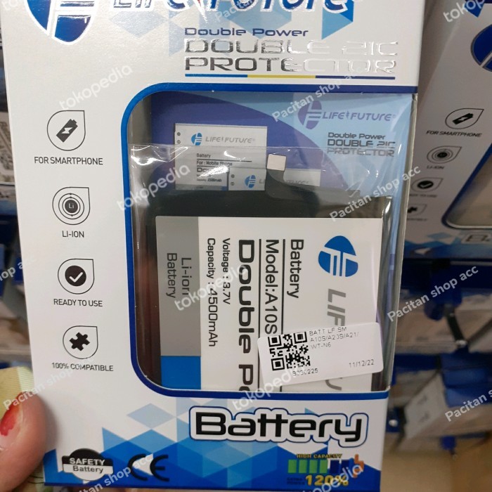 BATERAI BATRE SAMSUNG A10S A20S DOUBLE POWER LIFE FUTURE