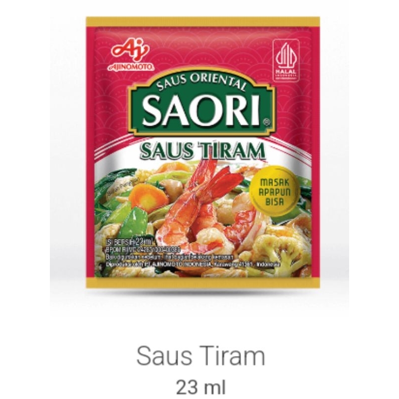 

Saori Saus Tiram Sachet 23ml / Saos Tiram Saori / Saori Saos Asam Manis 25ml