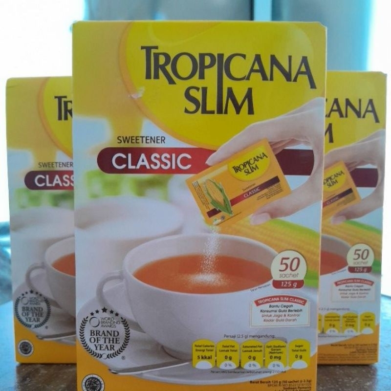 

TROPICANA SLIM SWEETENER CLASSIC 125gr