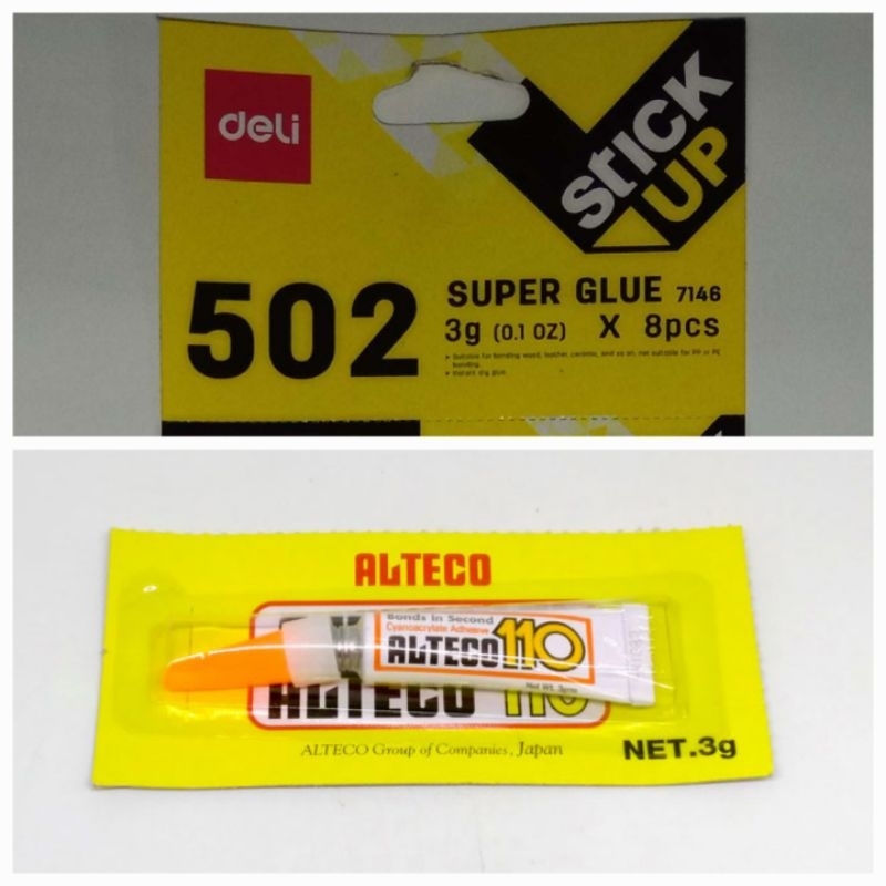 

Deli Lem Super Glue kualitas alteco All Purpose Adhesive