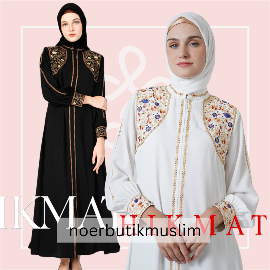 Hikmat Fashion Original A3395 Abaya Hikmat noerbutikmuslim