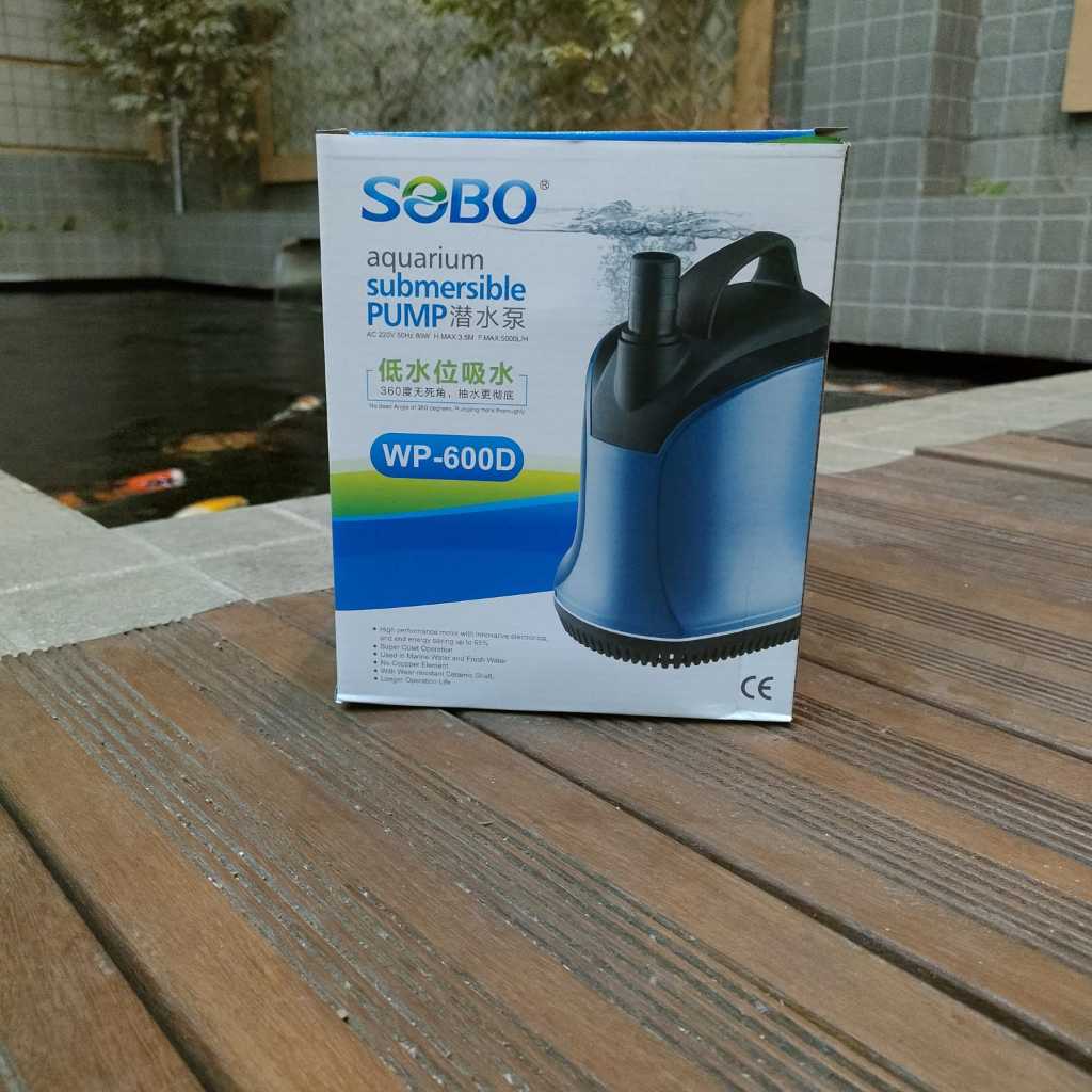 Pompa Celup Aquarium Kolam Minimalis Sobo WP 600D 5000 L/H Original Sobo Kolam Ikan