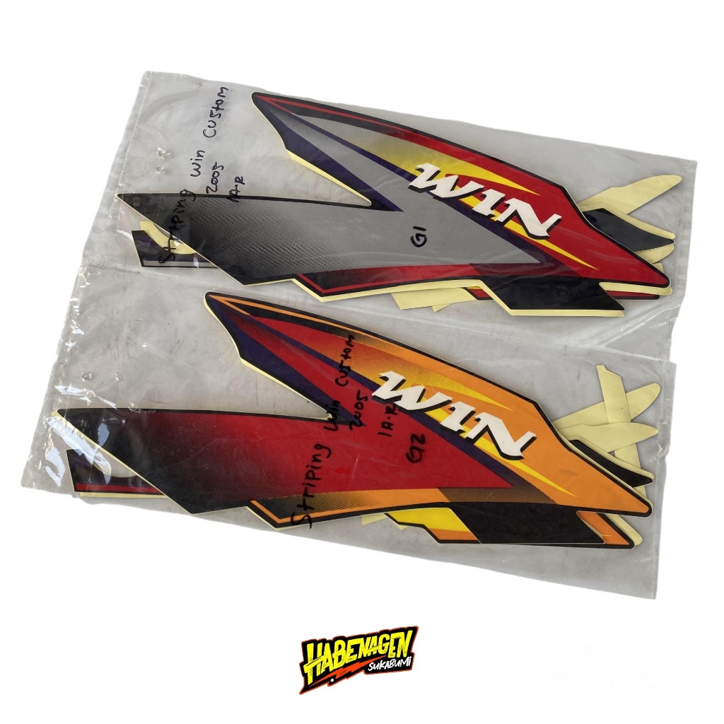 STRIPING WIN CUSTOM 2005 | striping stiker sticker lis list polet decal cover kaper kafer kaver body