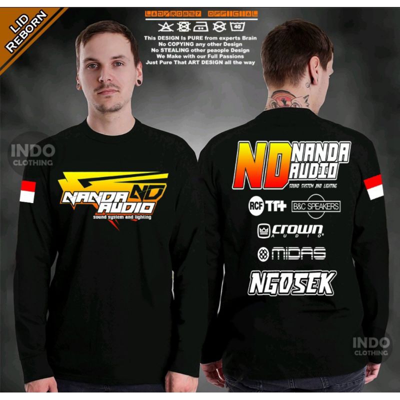 Kaos Nanda Audio Ngosek Lengan Panjang Terbaru