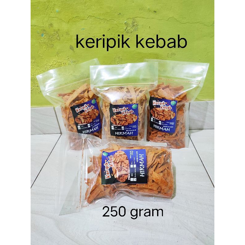 

Keripik kebab aneka rasa renyah dan gurih berat 250 gram