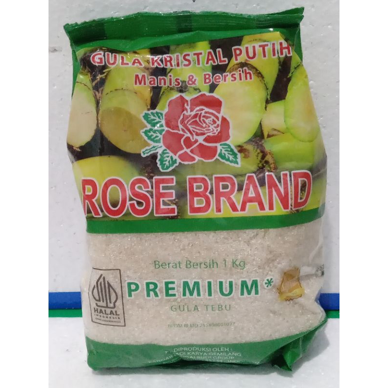 

gula kristal putih rose brand 1 kg