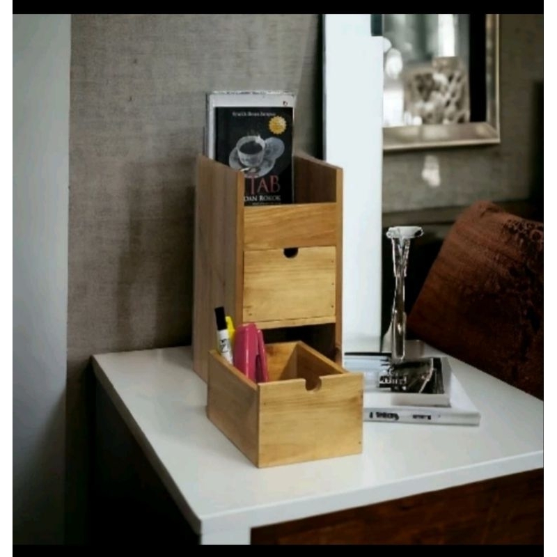 Rak Pensil Meja Kantor / Organizer Meja Kantor / Rak Minimalis Serbaguna