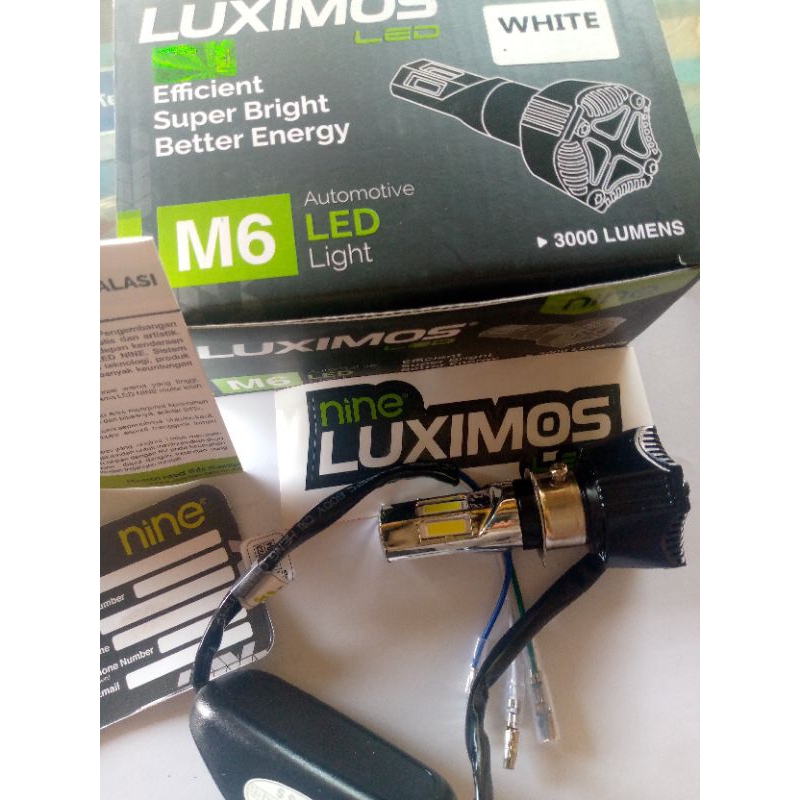 lampu LED lampu depan motor spot dan bebek lapu LED 6sisi