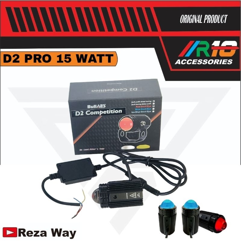 Lampu tembak D2 pro 15 watt - Lampu laser Aes