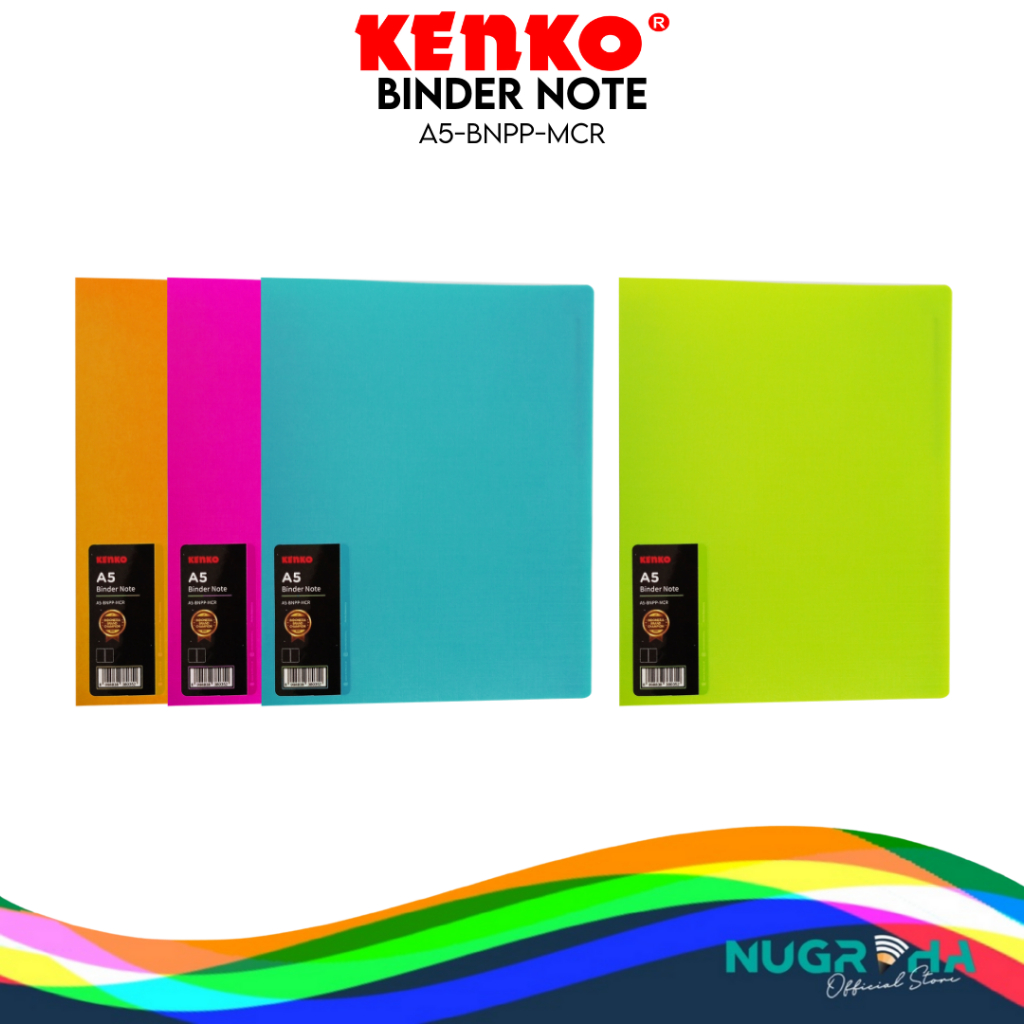 

KENKO BINDER MAP A5 BNPP-MCR BUKU CATATAN LOOSE LEAF NOTEBOOK POLOS WARNA