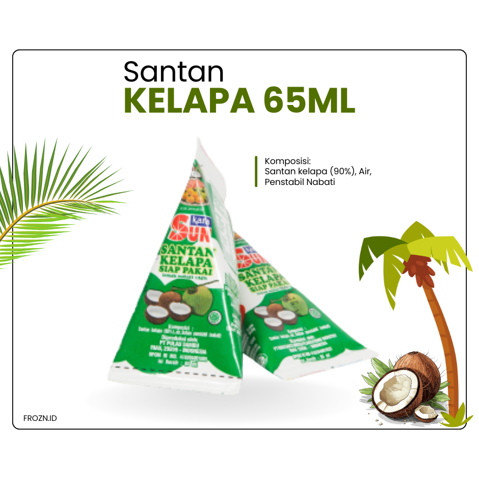

froZN SUN Santan Kelapa Siap Pakai 65 ml