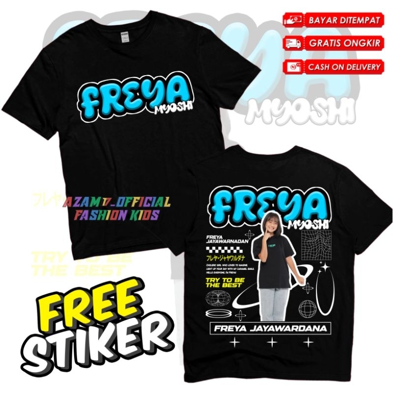 (FREE STIKER) Kaos Anak Baju Anak JKT 48 Freya Free Nama / Kaos Tshirt Anak Freya JKT 48 Kaos Anak O