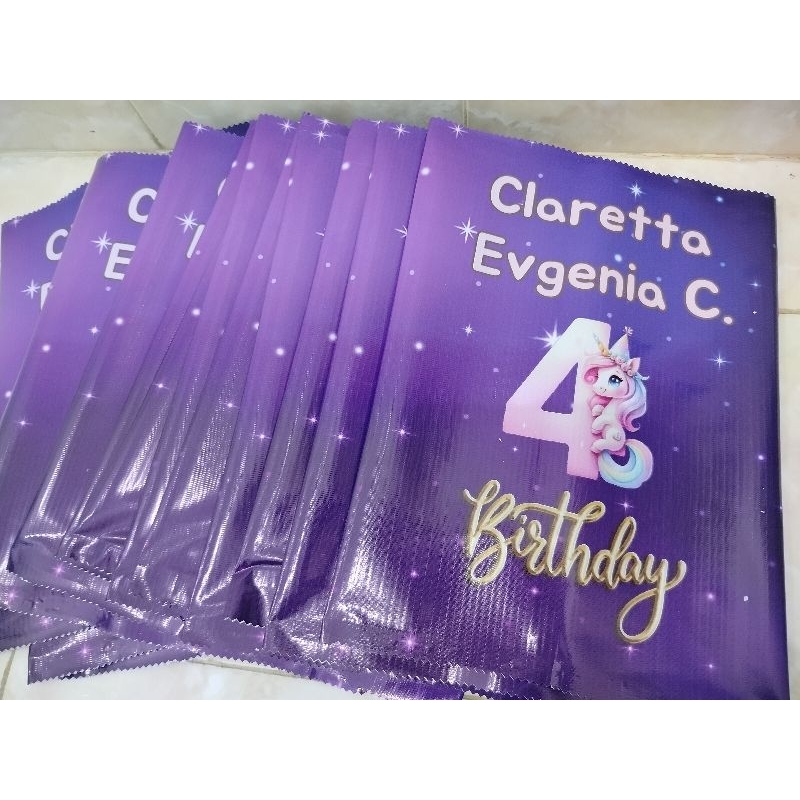 

Snack Pouch Birthday Custom