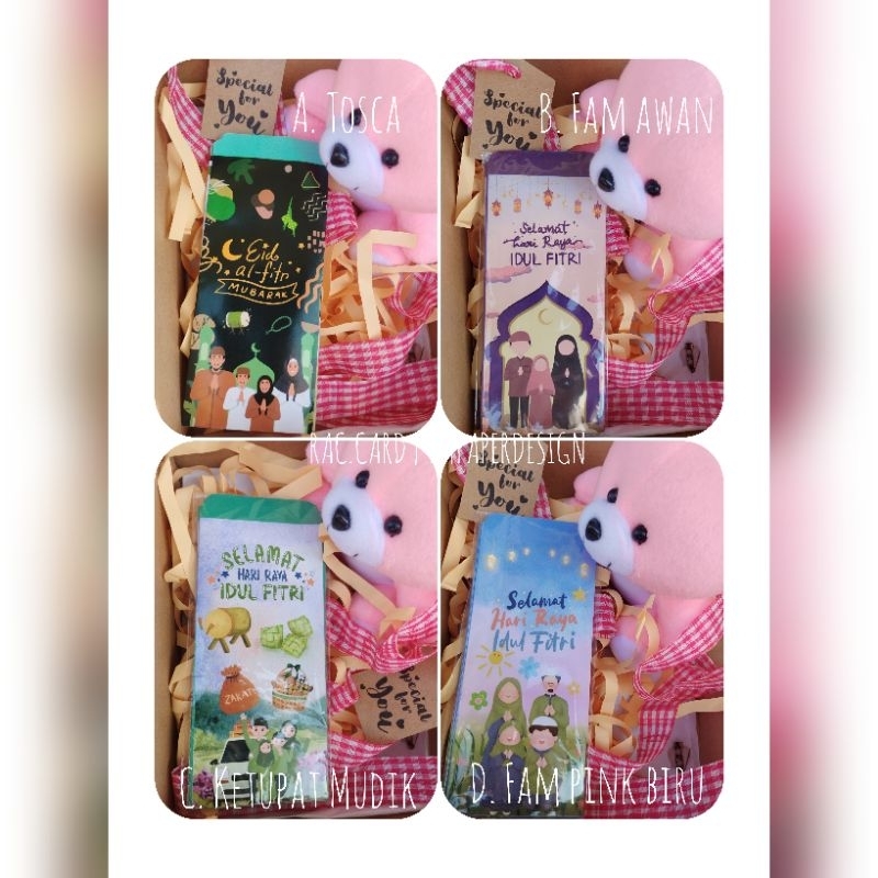 

(isi 10 pcs) Amplop lebaran size Panjang Uang tanpa lipat Aesthethic lucu gemas kids muslim