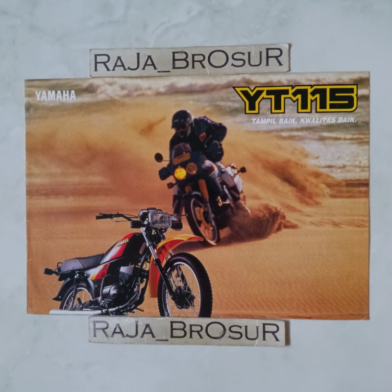 Poster brosur katalog leaflet jadul lawas Yamaha YT115 YT 115 Trail 5speed 2Tak 2T 1991-1994