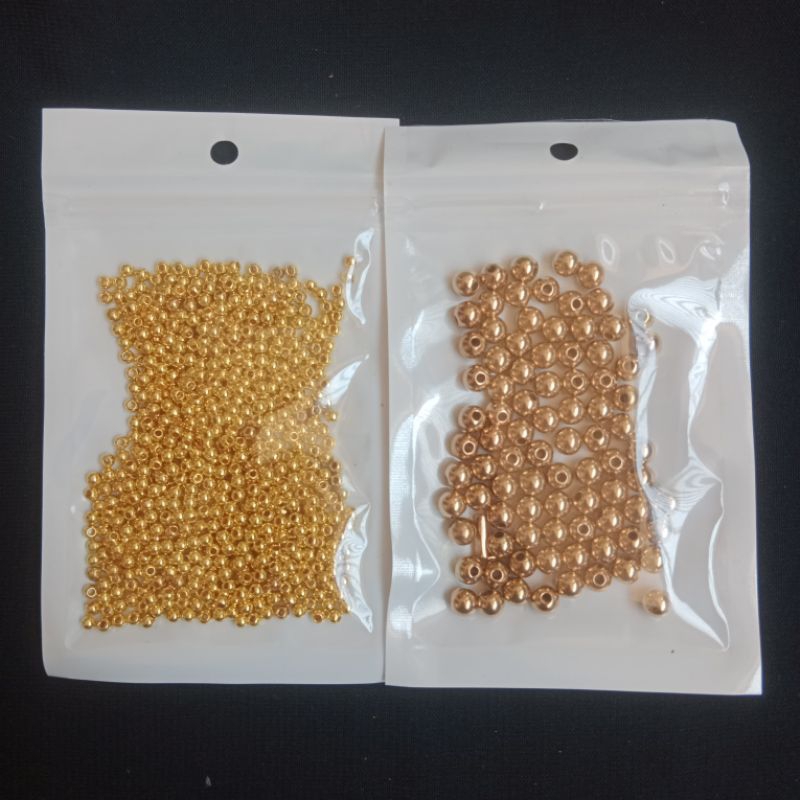 10 gram Mutiara Semi Jepang / Mote Pearl / Mutiara Sintetis Metalik / Payet Kristal Jahit