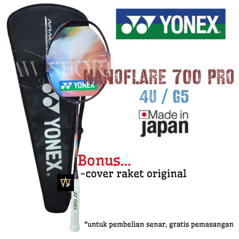 Raket Badminton Yonex NANOFLARE 700 PRO 4U G5 / Japan Original