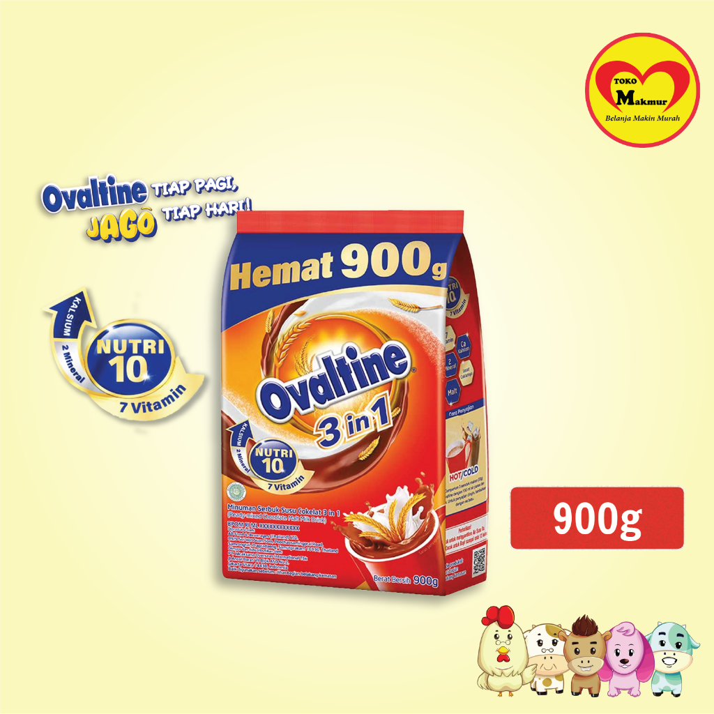 

Ovaltine 3in1 900gr / Toko Makmur Kapas Krampung