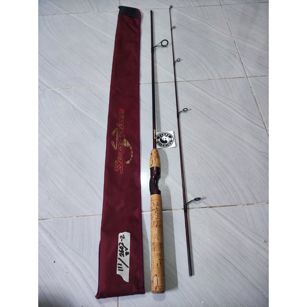 ROD JORAN SHIMANO SCORPION EV MAROON 2602-2 JDM FULL ORIGINAL MULUS LIKE NEW SUPER ISTIMEWA KOMPLIT