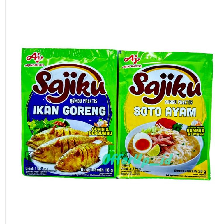 

Sajiku Bumbu Praktis Ikan Goreng 18gr Soto Ayam 20gr