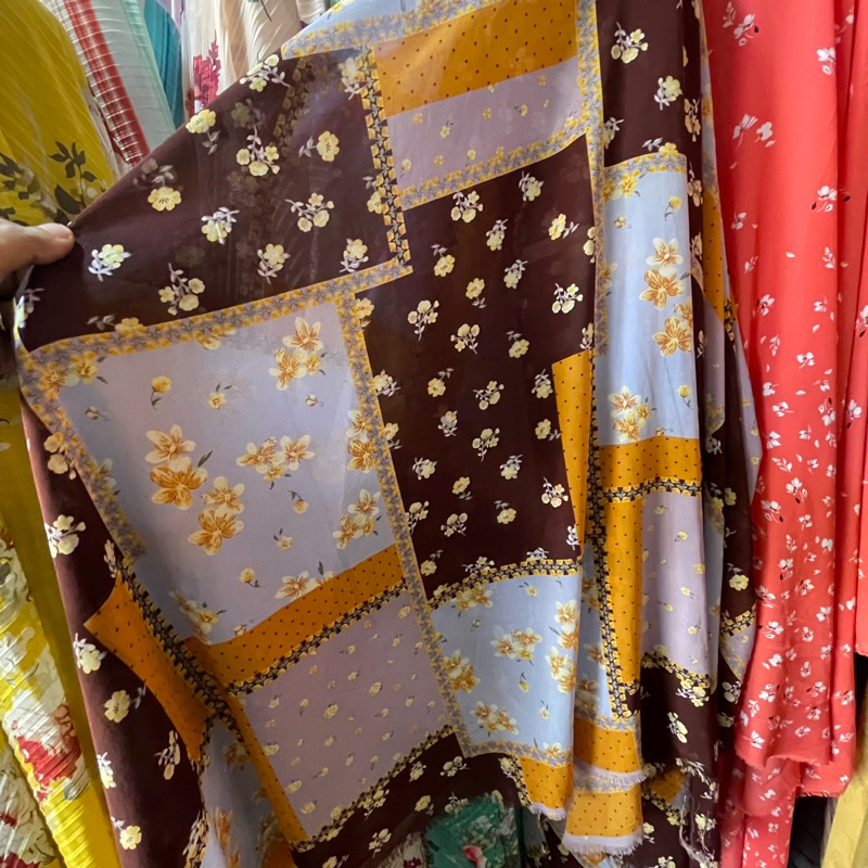 KAIN CERUTI IMPOR - KAIN SIFON MOTIF - BAHAN GAMIS - BAHAN TUNIK - BAHAN OUTER - BAHAN BLOUSE - KAIN