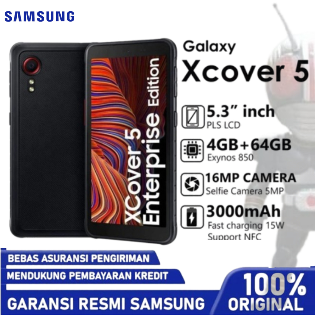 Samsung Galaxy XCover 5-RAM 4GB ROM64GB Garansi Resmi