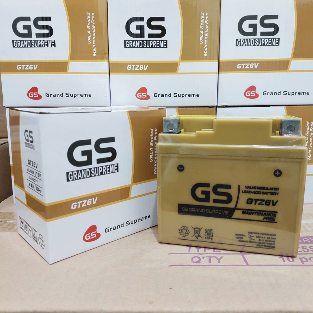 Aki Motor Nmax New, Aerox 155, Lexi, Freego S GS GTZ6V Gold Edition Aki Kering Suzuki Yamaha