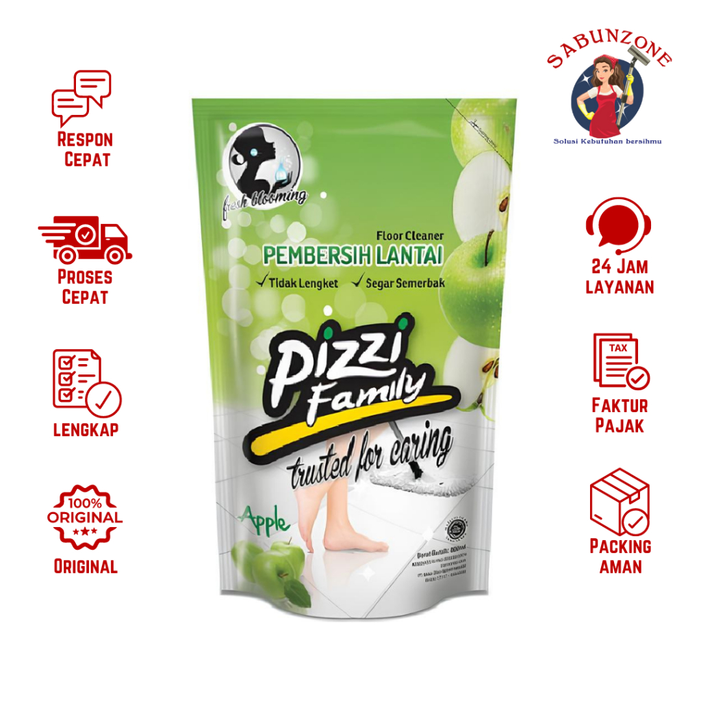 Pembersih Lantai Pizzi Floor Cleaner Apple 750ml