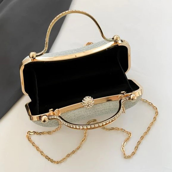 Tas Pesta Wanita Mewah Import Fashion Clutch Handbag Tas Bahu Elegan Dan Terbaru