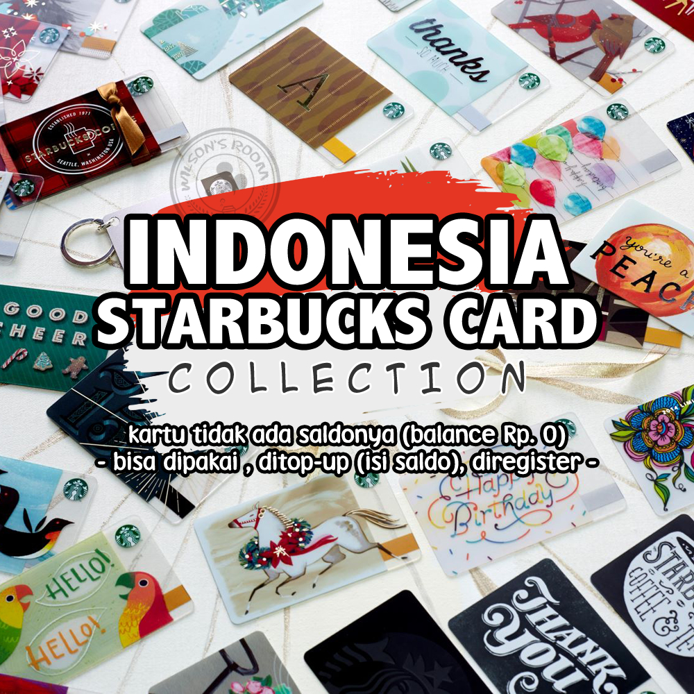 STARBUCKS CARD INDONESIA COLLECTION [Bisa Dipakai & Diregister] Kartu Paper Koleksi Original Blackpi