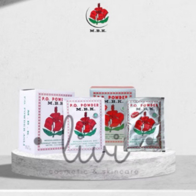 BEDAK MBK POWDER PUTIH DAN SILVER 1 SACHET /  BEDAK MBK PUTIH  / BEDAK MBK SILVER