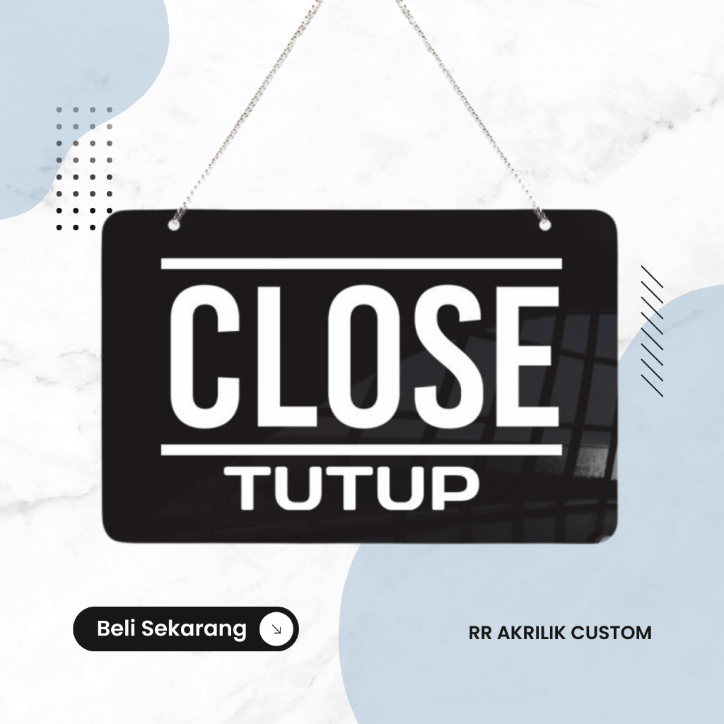 

SIGN BOARD AKRILIK BUKA - TUTUP