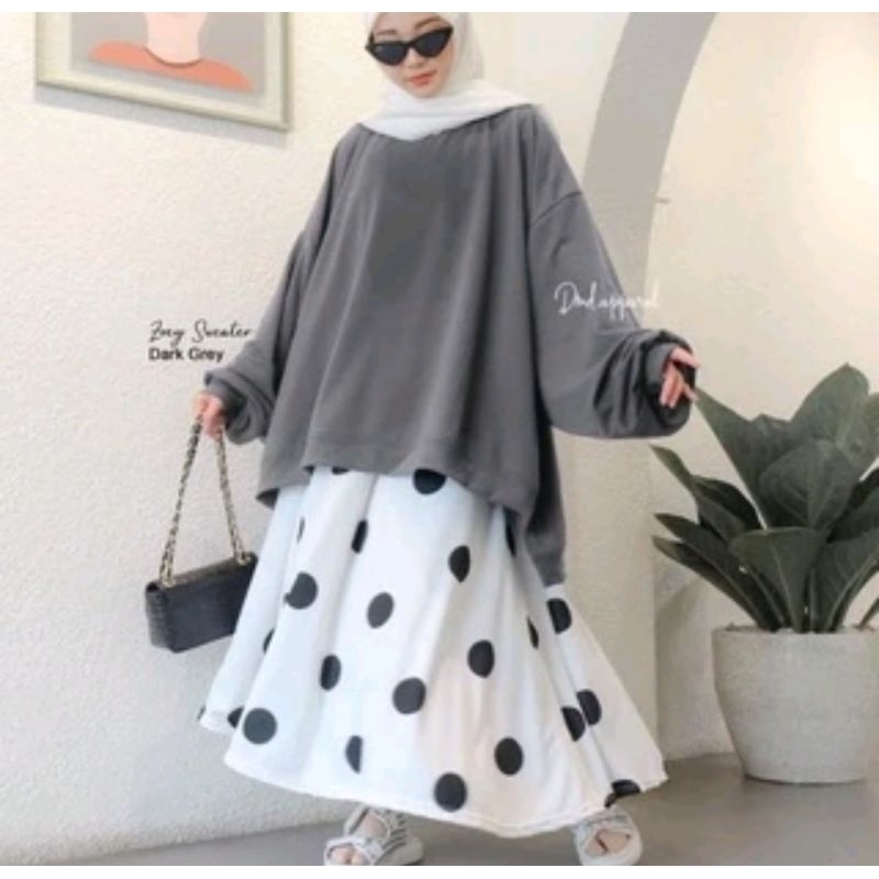 ZOEY SWEATER OVERSIZE BIG SIZE | SWEATER WANITA OVERSIZE KEKINIAN