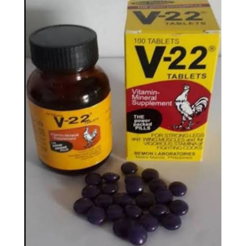 V-22 Bemon Tablets Doping Suplemen Ayam Piliphins