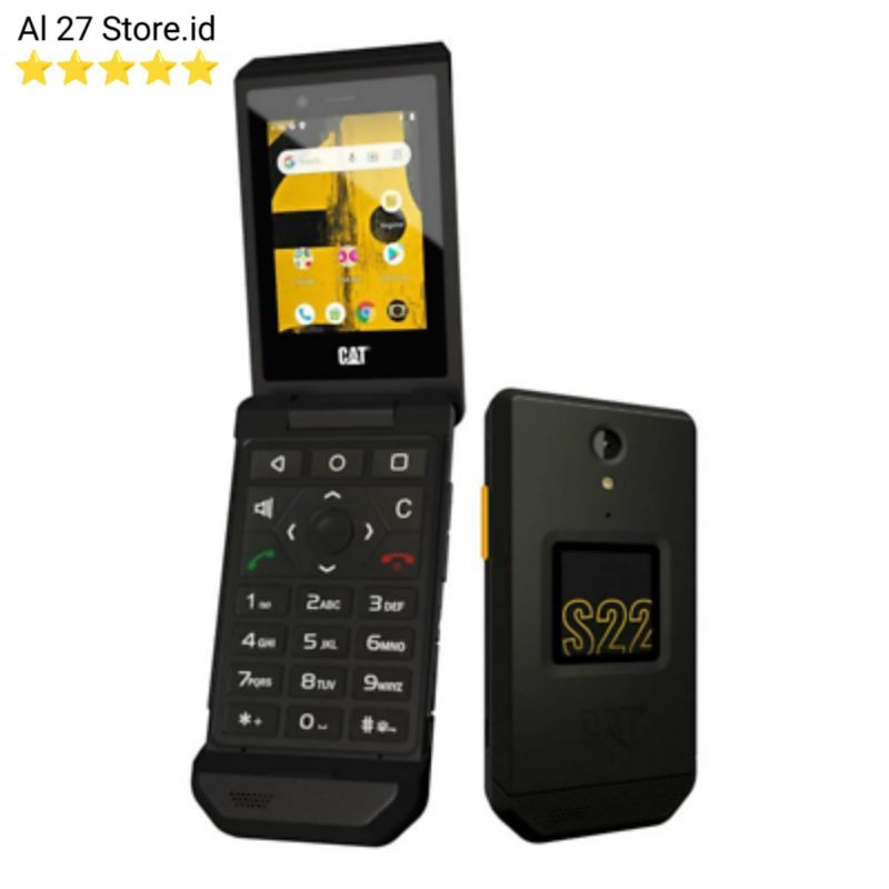 Cat S22 Flip 4G Caterpillar Hp Handphone Android Outdoor Lipat Keypad IP68 Rugged Phone Flip not Nok