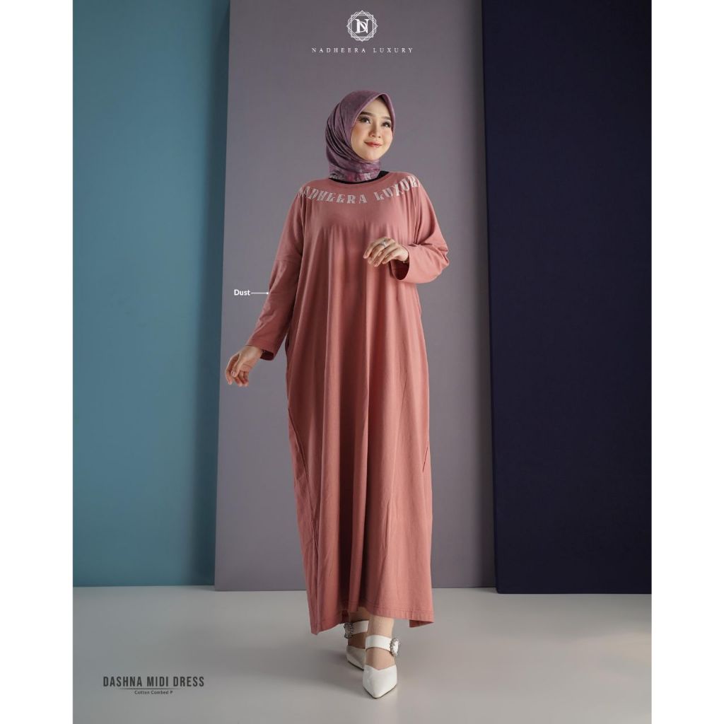 Midi dress Batwin Kaos Nadheera Luxury / Dashna midi dress / Kaos Midi