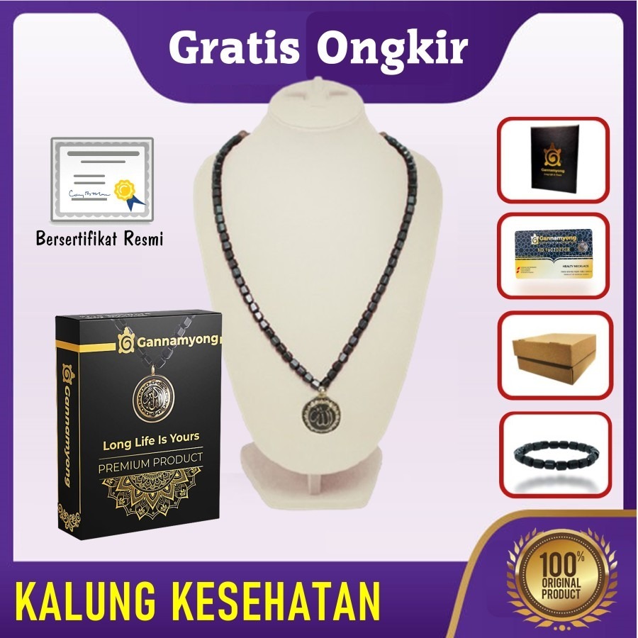 Kalung Terapi KesKalung Terapi Kesehatan Gelang Kesehatan Asli Original Sertifikat Resmi Gannamyonge