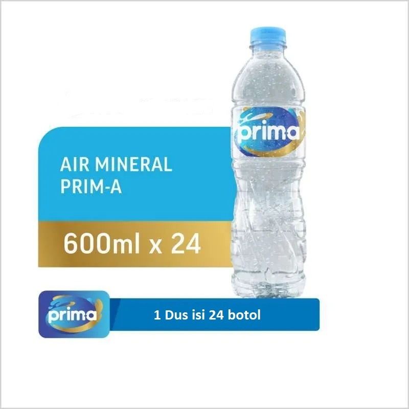 

prim-a air mineral botol 600 ml | prima sosro