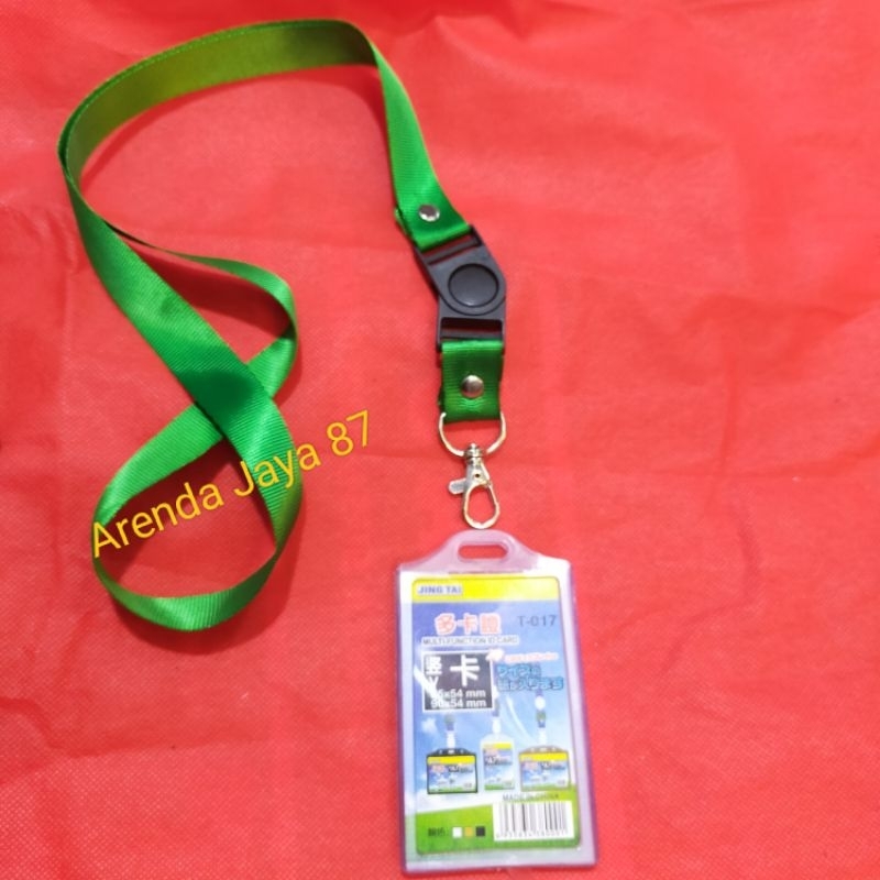 

Lanyard ID card +casing karet double