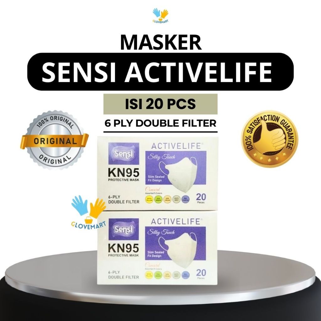 Masker Sensi Kn95 Original / Masker kn95 Sensi Medis/ Masker Sensi Box kn95 Original / masker Sensi 