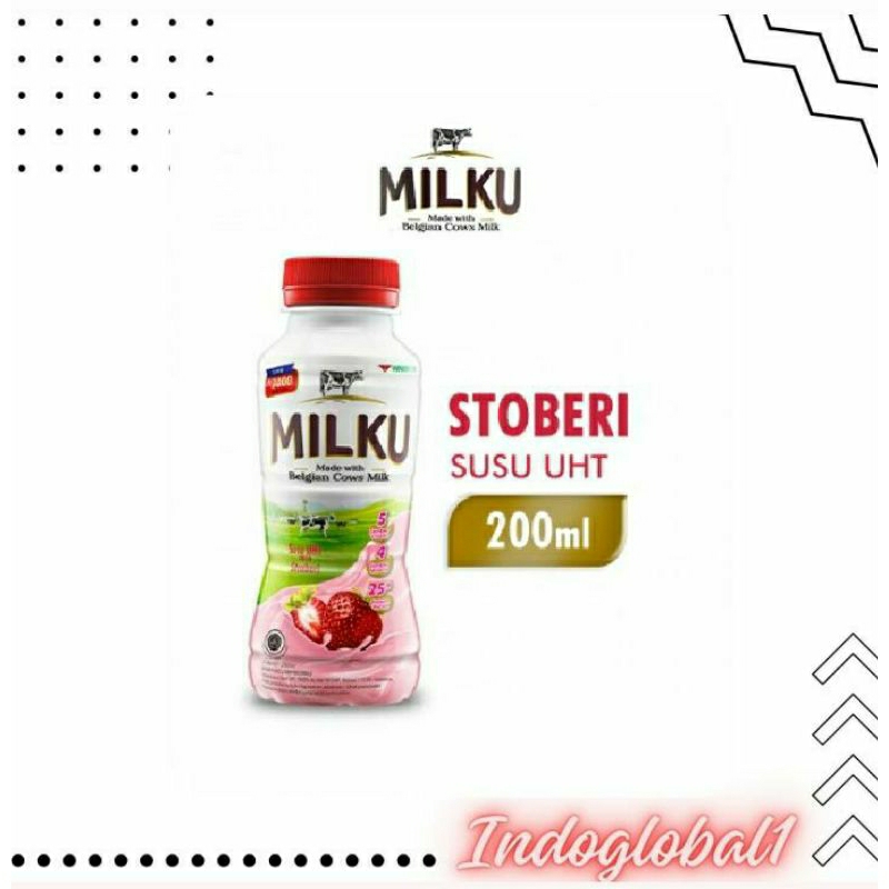 

Milku Susu UHT Rasa Stawberry/Coklat 200 ml (12 pcs)