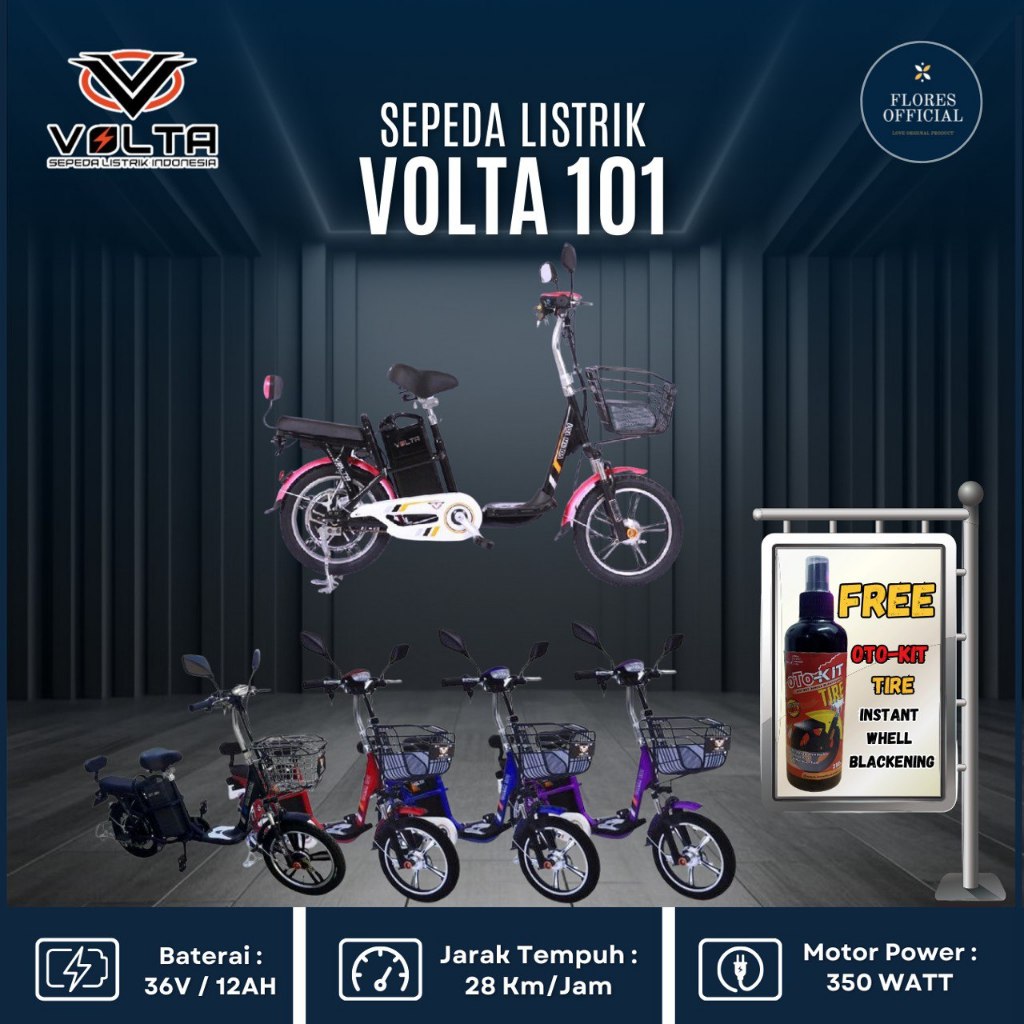 SEPEDA LISTRIK VOLTA 101 GARANSI RESMI