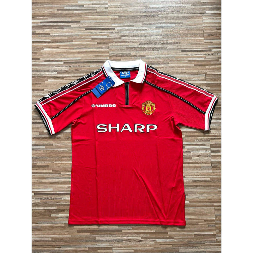 Manchester United 1998/2000 Home Sharp Treble Jersey