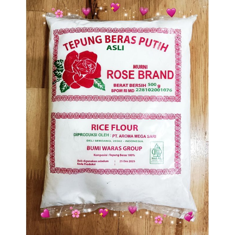

TEPUNG BERAS DAN KETAN ROSE BRAND @500GR